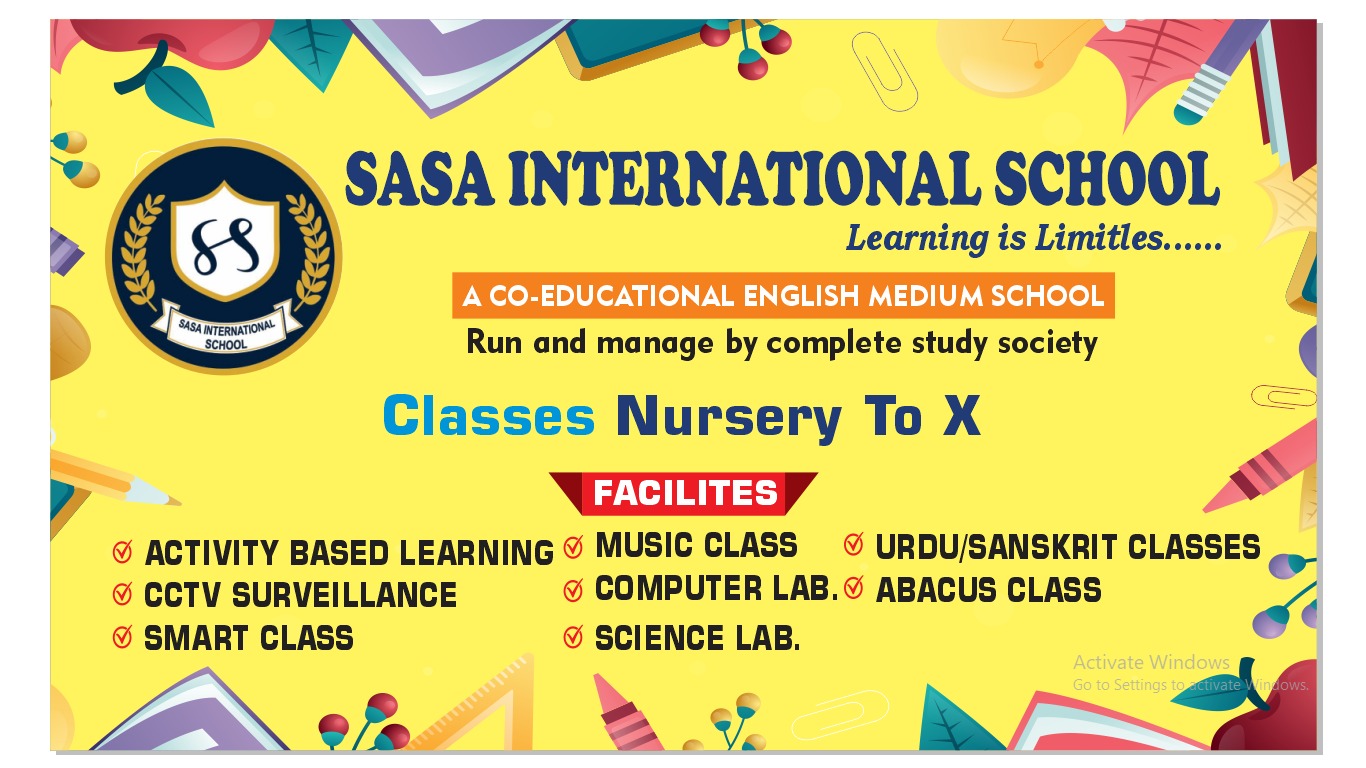 SASA International School reference poster
